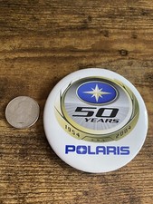 Vintage 1954-2004 Polaris Snowmobile Snowcat Pin Classic Pinback Button picture