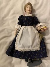 Franklin Heirloom Dolls Bisque North Carolina 14”Collectible by State Prilgram picture