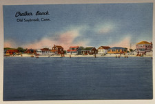 Chalker Beach, Old Saybrook, Connecticut, Vintage Postcard picture