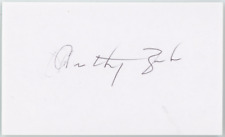 Charles Zboril John F Kennedy Autographed Signed Index Card AMCo COA 26500 picture