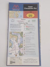 MAPTECH Upper Chesapeake Bay Number 25 Ed 3 Waterproof Chart GPS Pts WPC25 New picture