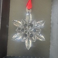 Orrefors Snowflake 2008 Annual Ornament 6719808 Swedish Crystal  picture