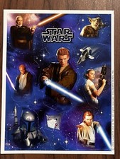 10 New sheets STAR WARS Episode II Anakin Skywalker Yoda Obi Scrapbook Stickers picture