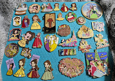 Disney Belle Beauty & The Beast Pin Set Limited Edition Exclusive Dangle WDI picture