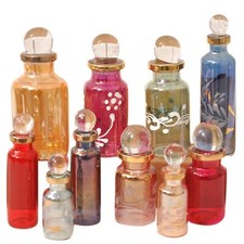 CraftsOfEgypt Genie Blown Empty Glass Mini Bottles for Perfume, Essential Oil... picture