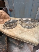 Rare Set 2 Antique French Pans Fluted Baking Molds Made in France For Meat Pies picture