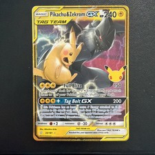 30th Anniversary Pokémon TCG - Pikachu & Zekrom GX - TAG TEAM - 33/181 picture