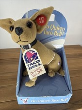 Vintage 1998  Fun For All Taco Bell Talking Dog Plush 9” Yo Quiero Taco Bell picture