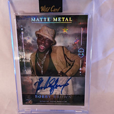 Wild Card 2026 Matte Metal America 250 Bobby Brown Auto Card #MMEVDa6-BBA picture