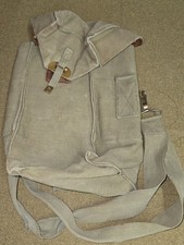 Vintage Belgian Military Gas Mask Bag picture