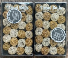 VTG Department 56 Tinsel Balls Christmas Light Covers Gold Silver Lot of 2 Boxes picture