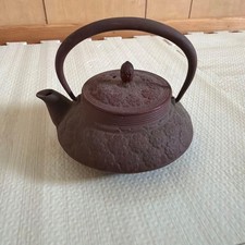 Nanbu ironware, iron kettle, cherry blossom pattern, sencha utensils picture