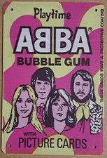 Playtime ABBA Bubble Gum with Picture Cards metal hanging wall sign picture