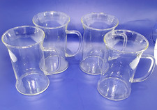 4 Schott Zwiesel Verran Collection Delicate Glass Mugs Rectangular Handle 4 3/8