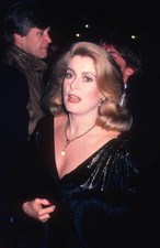French actress Catherine Deneuve at a Yves Saint Laurent Fashion R- Old Photo picture