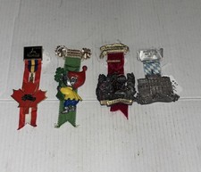 1970s West German Volksmarch (Wandertag) Medals & Ribbons Lot of 4 picture