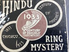The 1933 Chicago Worlds Fair~A Century of Progress~Hindu RING MAGIC Trick T6096 picture