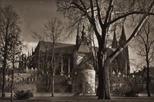 1940s Vintage PRAGUE Castle Cathedral Architecture KARLA PLICKY Photo Art 12X16 picture