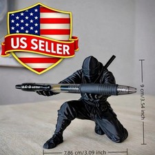 Ninja Pen Holder Desk Samurai Figurine picture