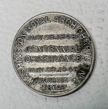 1948 Houston Texas Masonic Token, Centennial Observance May 28, 1948 picture