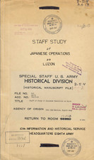 143 Page 1949 Staff Study Japanese Operations Luzon Campaign War WWII on Data CD picture