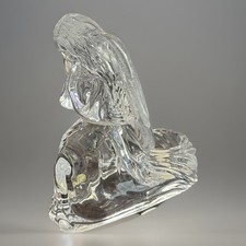 VTG Lead 24% Crystal Praying Angel Tea Light Votive Candleholder DePlomb MIUSA picture