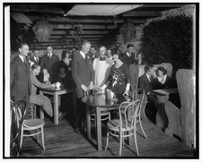 1921 Wedding Reception Bride Groom National Photo Company Restaurant Crowd picture