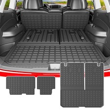 Powoq 8Seat Cargo Mat Compatible 2016-2022 Honda Pilot Trunk Mat Liner picture