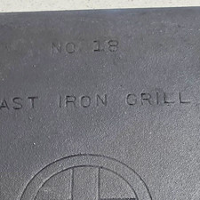 No. 18 Cast Iron Griddle Grill Pan picture