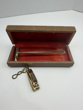 Vintage Royal London Gold Played Razor And Bassett Fingernail Gold plated Nails picture