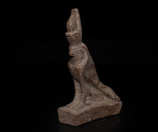 Ancient Egyptian Horus Falcon Statue Rare Red Granite Stone Artifact Figure BC picture