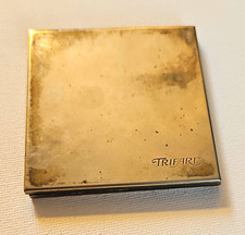 Trifari Silver Plate Double Compact Mirror Case Marked Hong Kong picture