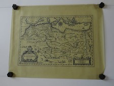ANTIQUE WORLD'S MAP NOVA BARBARIAE DESCRIPTIO MAP AFRICA NORTH AFRICA ca 1635 picture