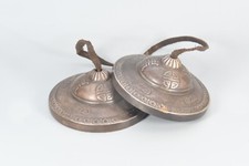 Antique Tibetan Tingsha Meditation Bells - Handcrafted Bronze Chimes - Yoga Zen picture