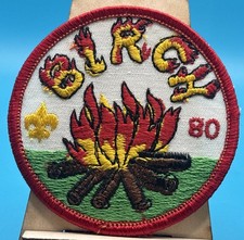 1980 Camp Birch Tecumseh Council BSA Boy Scout Vintage Patch NOS picture