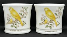 Pair of Mother's Day 1973 Canary Noritake China 3.25