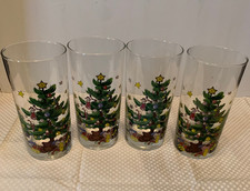 4 Vintage Nikko Christmastime/Happy Holidays 12 oz. Tumblers picture