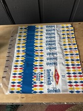 Lot of 10 VINTAGE 60s TOP TASTE BREAD BAGS Plastic WRAPPER .31c NOS picture