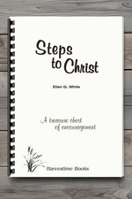Steps to Christ Ellen G. White Christian Devotional Book Comb Bound 128 Pages picture