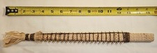 Antique 1800's 15' Gilbert Islands Sharks Tooth Wicker Kiribati Dagger Sword picture