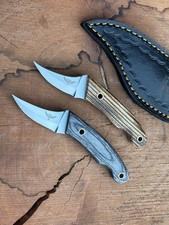 PIVIA MOON Dagger Knife, Pikal, Elvia fusion 12c27 leather BOOT sheath Owltown picture
