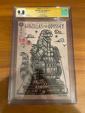 Godzilla's the Odyssey #1 2026 CGC 9.8 SS Attack Peter Trojan variant 244/500 picture