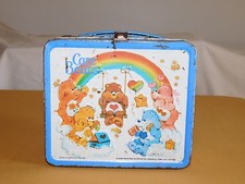  VINTAGE 1983 AMERICAN GREETINGS ALADDIN CARE BEARS METAL LUNCH BOX picture