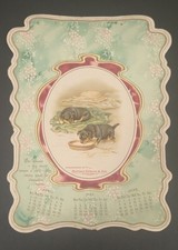 Antique Harrison Gilmore & Son Dog Advertising Calendar picture