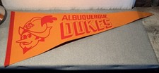 Vintage Albuquerque Dukes 29 Inch Pennant AAA Minor League Baseball Defunct picture