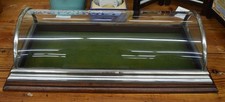 Eyebrow Dome Glass Nickel Trim Counter Hinged Back Showcase 27.5 Inches Wide picture