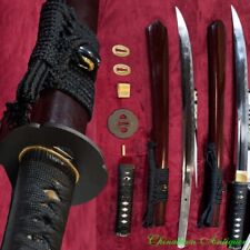 Japanese Wakizashi Katana Sword Naginata Style Blade Clay Tempered Sharp #0969 picture