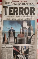 Original 9/11 Newspapers September 11, 2001 Historic Headlines Lot of 20 picture