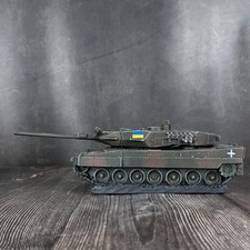 handmade patriotic souvenir, plaster statuette of a Leopard 2A6 tank Ukraine💛💙 picture