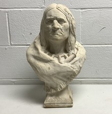 Vintage Geronimo Chalkware Bust picture